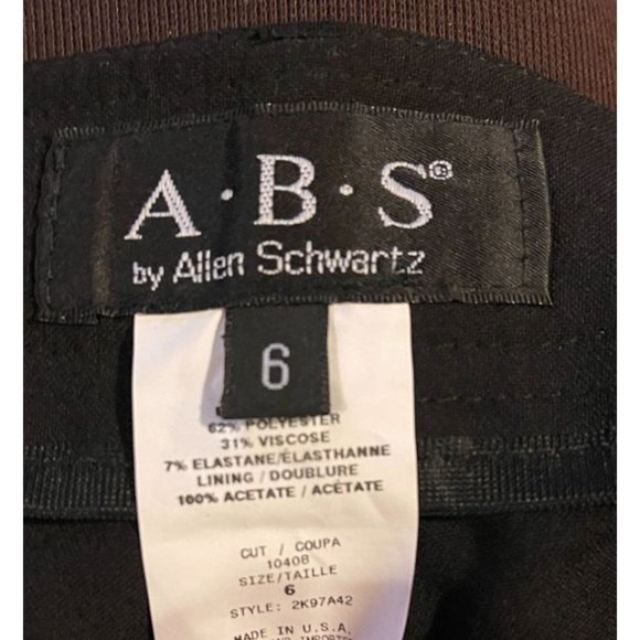 Vintage 90s ABS Allen Schwartz Pants Flare Leg Metallic Studs Size 6 - Picture 8 of 8